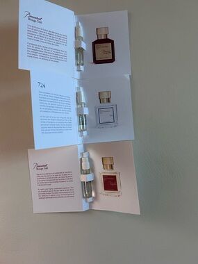 Baccarat Rouge 540 and 724 Sample Trio